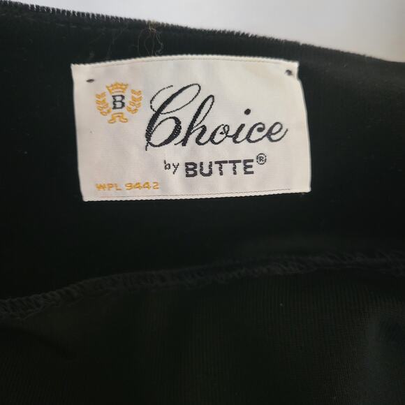 Vintage Choice By Butte Size 14 Velvet Velour Open Jacket Blazer USA Made Black - Picture 12 of 15